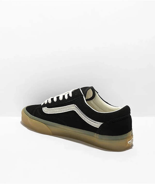 Vans Old Skool Black, Marshmallow, Double Light Gum Skate Shoes