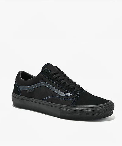 Vans Old Skool Black & Blue Skate Shoes