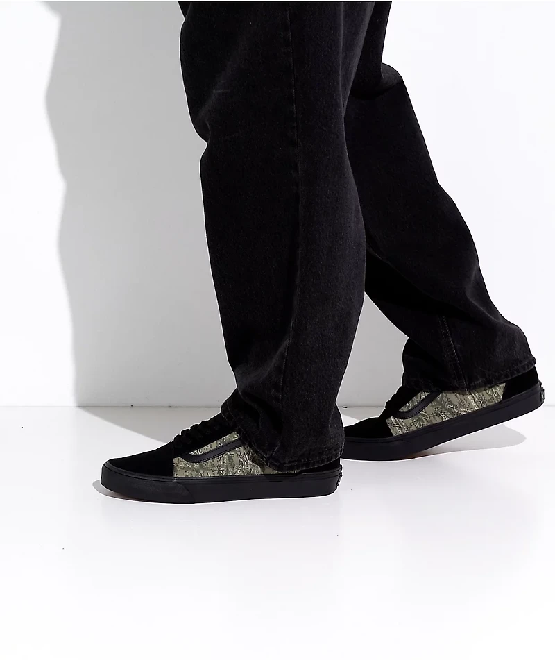 Vans Old Skool Black & Camo Skate Shoes