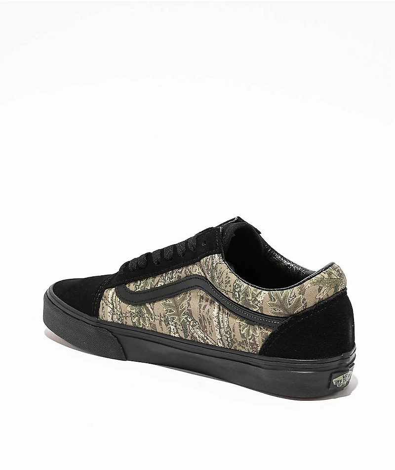 Vans Old Skool Black & Camo Skate Shoes