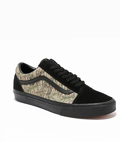 Vans Old Skool Black & Camo Skate Shoes