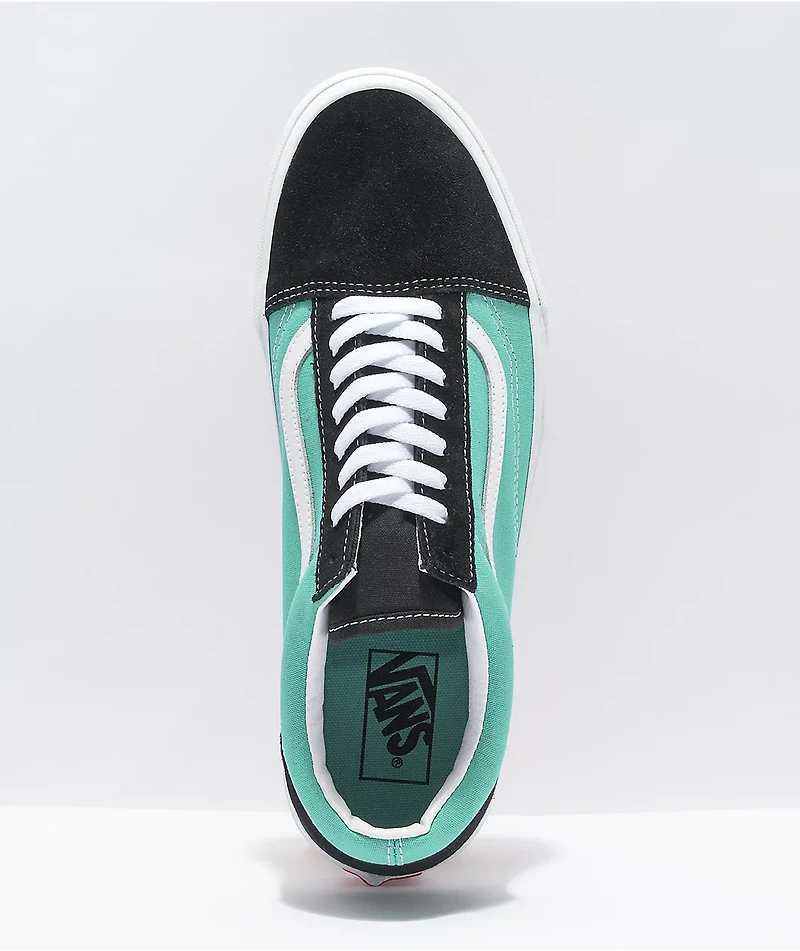 Vans Old Skool Black & Waterfall Skate Shoes