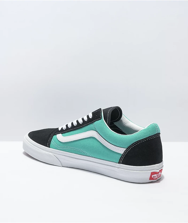 Vans Old Skool Black & Waterfall Skate Shoes