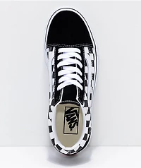 Vans Old Skool Black & White Checkered Platform Shoes