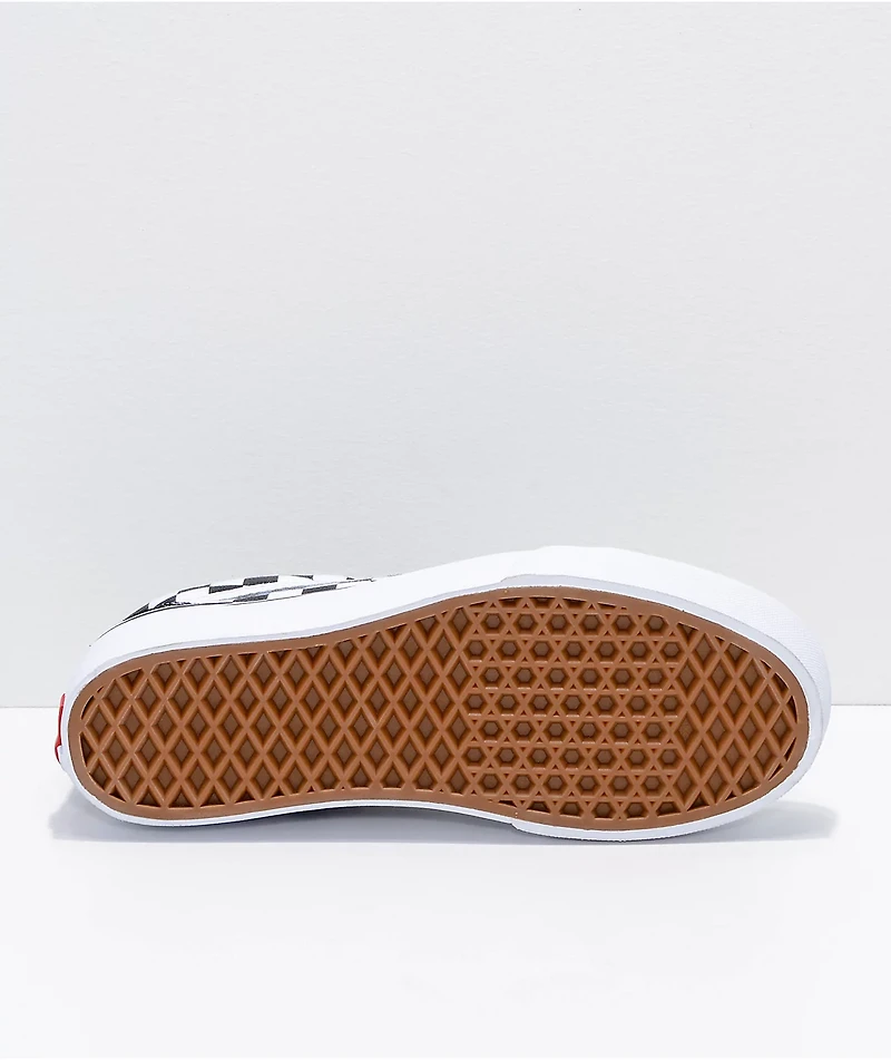 Vans Old Skool Black & White Checkered Platform Shoes