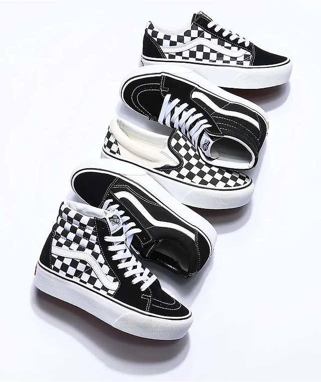 Vans Sneaker Vans Old Skool Black And White Checkered Platform Buy
