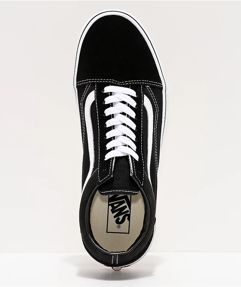 Vans Old Skool Black & White Skate Shoes