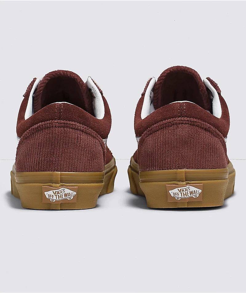Vans Old Skool Brown Corduroy Skate Shoes