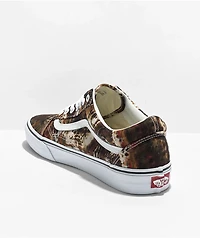 Vans Old Skool Brown Tie Dye Skate Shoes