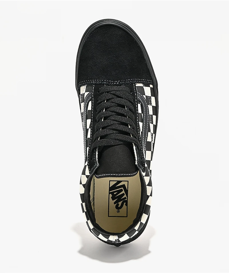 Vans Old Skool Checkerboard Black & White Skate Shoes