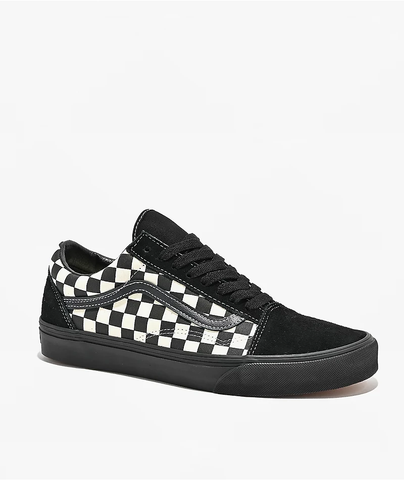 Vans Old Skool Checkerboard Black & White Skate Shoes