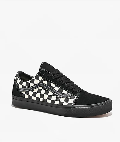 Vans Old Skool Checkerboard Black & White Skate Shoes