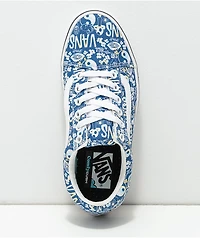 Vans Old Skool ComfyCush Blue Tie Dye Skate Shoes
