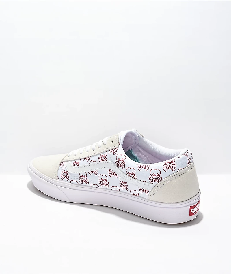 Vans Old Skool ComfyCush Coldheart White Skate Shoes