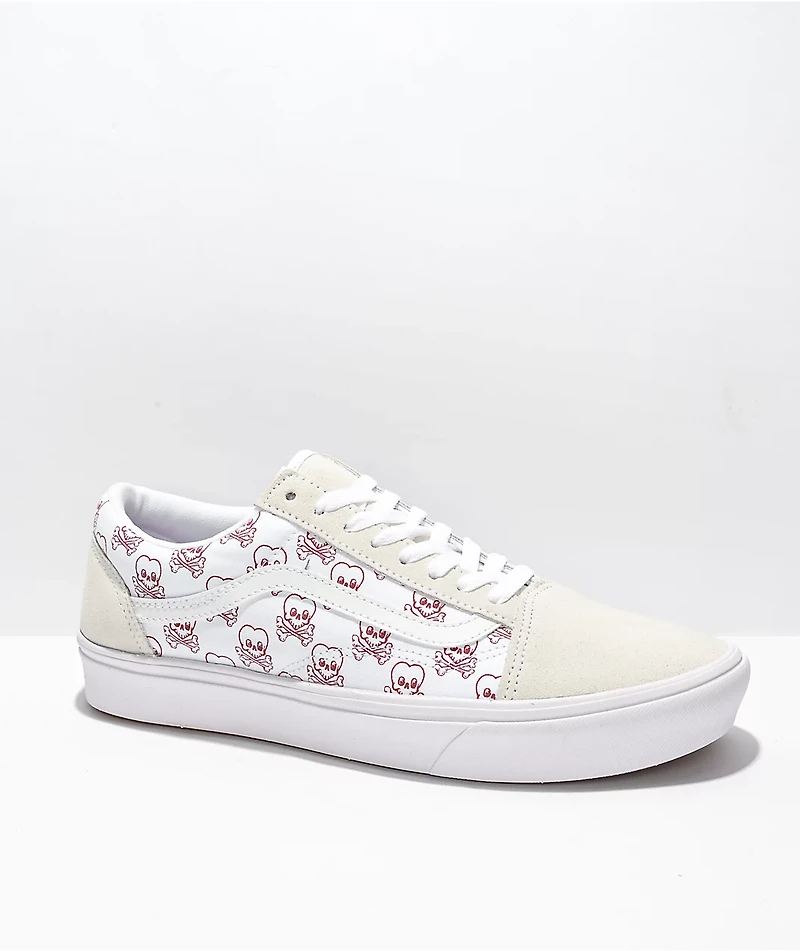 Vans Old Skool ComfyCush Coldheart White Skate Shoes
