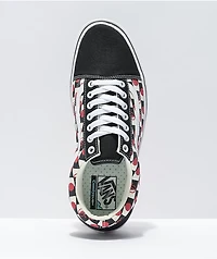 Vans Old Skool ComfyCush Drop V Black, White & Red Checkerboard Skate Shoes