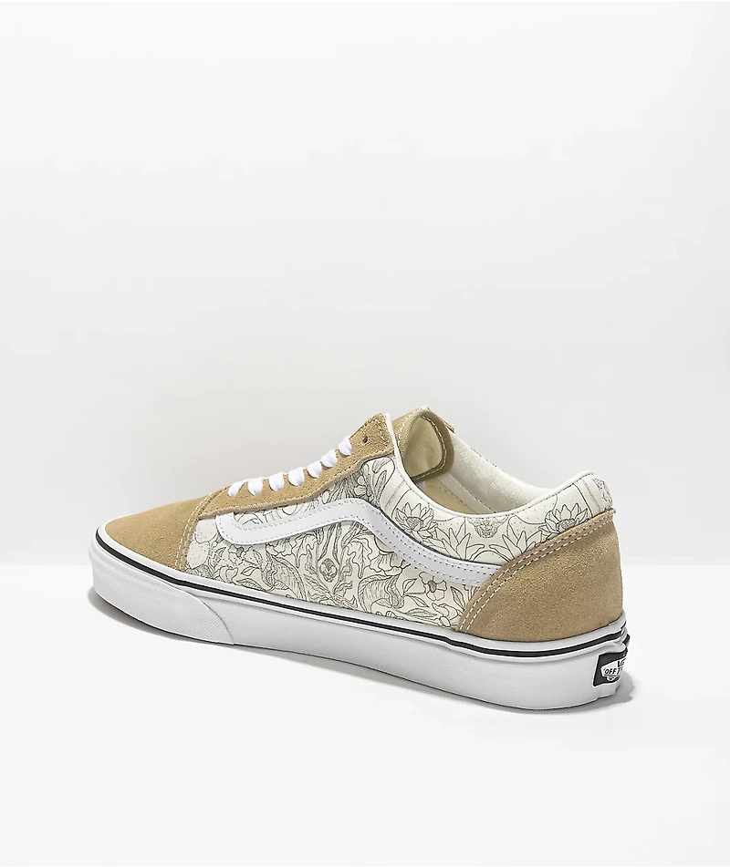 Vans Old Skool Desert Skulls Incense & White Skate Shoes