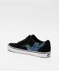 Vans Old Skool Dia De Los Muertos Black & Blue Skate Shoes