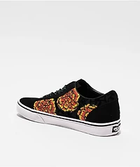 Vans Old Skool Dia De Los Muertos Black & Yellow Skate Shoes