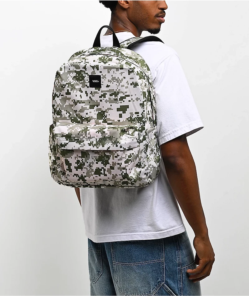 Vans Old Skool Digi Camo Green & Natural Backpack