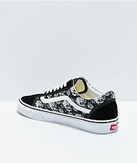 Vans Old Skool Flash Skulls Black & Multi Skate Shoes