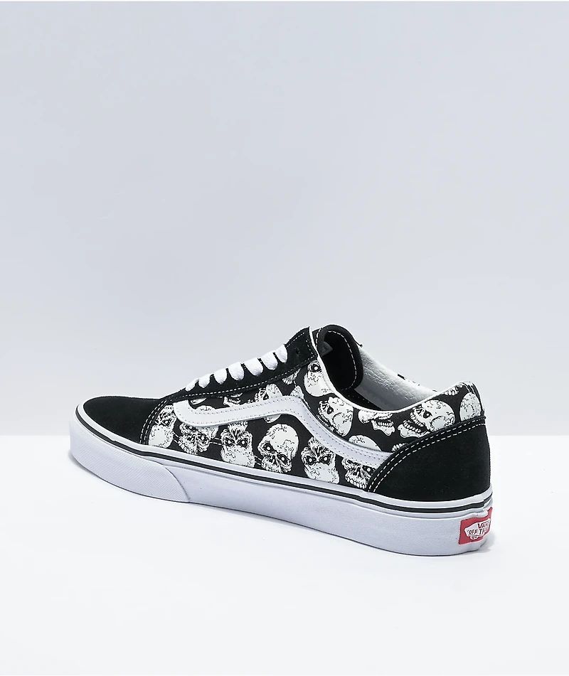 Vans Old Skool Glow-In-The-Dark Skulls Skate Shoes