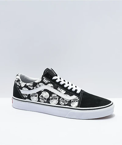 Vans Old Skool Glow-In-The-Dark Skulls Skate Shoes