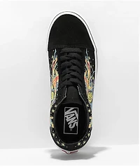 Vans Old Skool Glow Wizard Black & White Skate Shoes