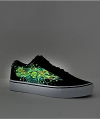 Vans Old Skool Glow Wizard Black & White Skate Shoes