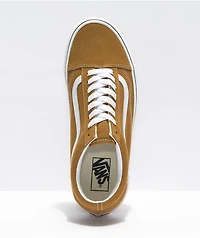 Vans Old Skool Golden Brown & White Skate Shoes