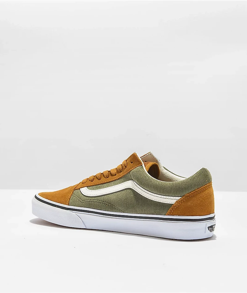 Vans Old Skool Green & Brown Skate Shoes