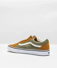 Vans Old Skool Green & Brown Skate Shoes