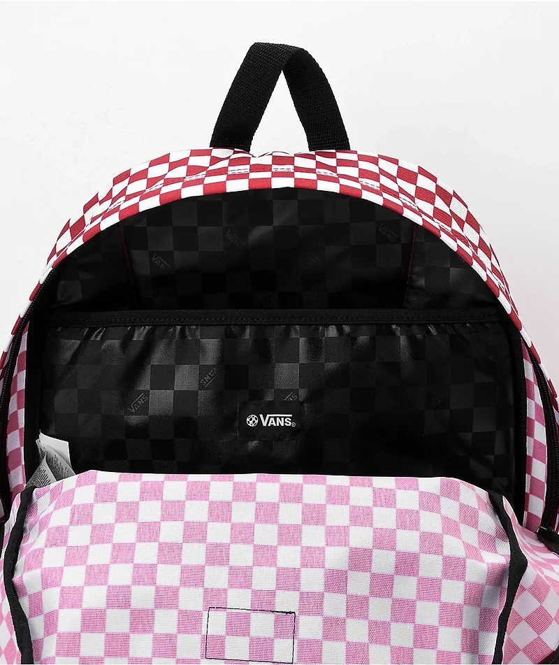 Vans Old Skool H2O Red Checkered Backpack