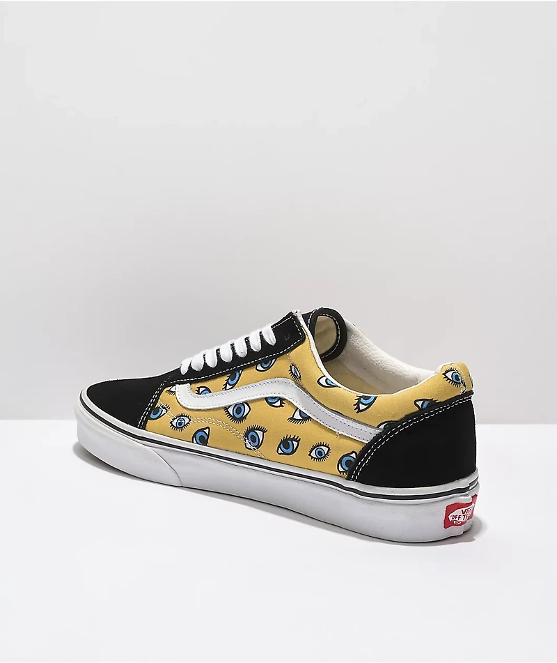 Vans Old Skool Looking Glass Black & White Skate Shoes