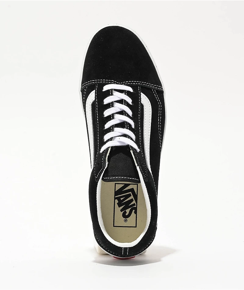 Vans Old Skool Lowpro Black & White Skate Shoes