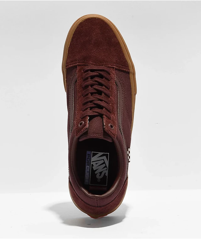 Vans Old Skool Maroon Gum Skate Shoes Mission Valley