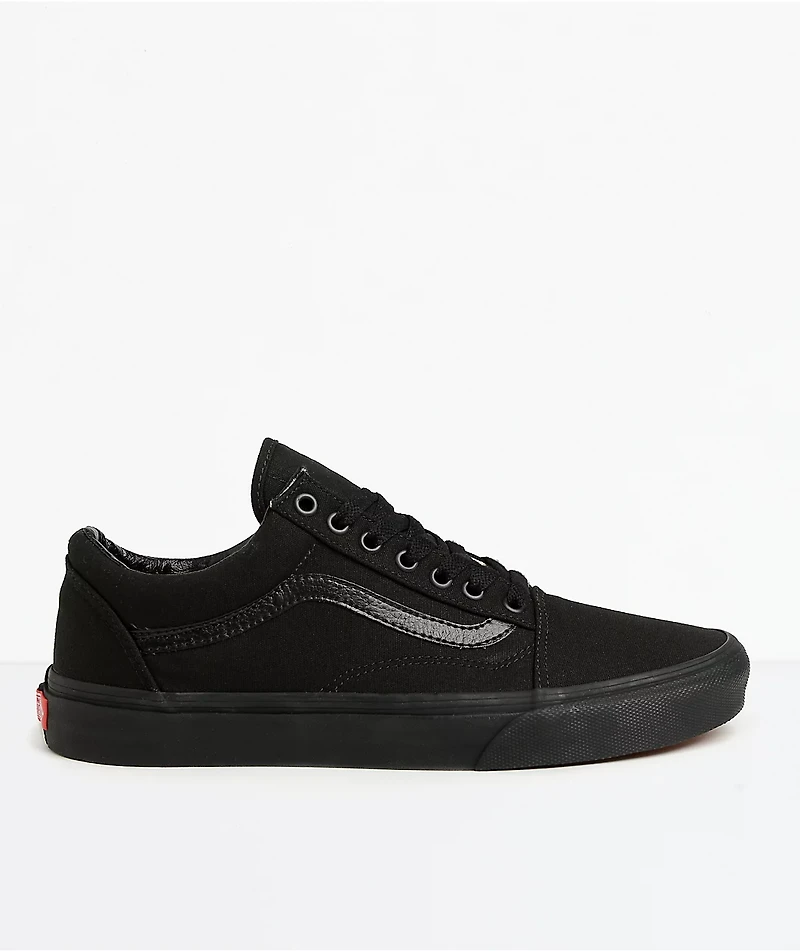 Vans Old Skool Mono Black Skate Shoes