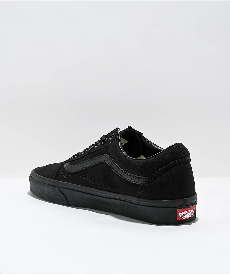 Vans Old Skool Mono Black Skate Shoes