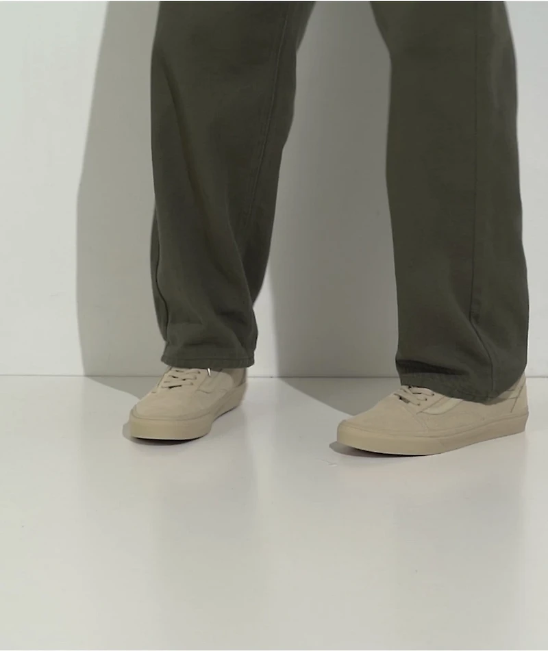 Vans Old Skool Mono Tan Skate Shoes