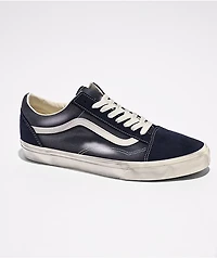 Vans Old Skool Paris Night Distressed Blue Skate Shoes