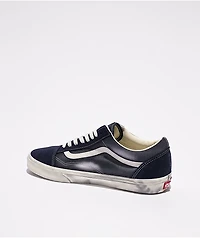 Vans Old Skool Paris Night Distressed Blue Skate Shoes