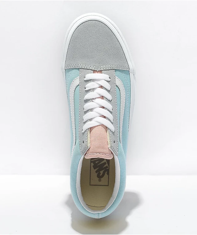 Vans Old Skool Pastel Colorblock Platform Shoes MainPlace Mall
