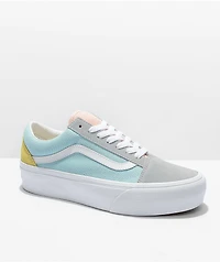 Vans Old Skool Pastel Colorblock Platform Shoes