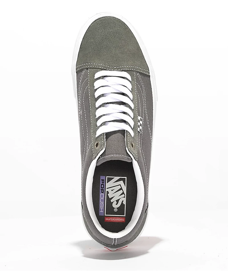 Vans Old Skool Pewter & White Skate Shoes