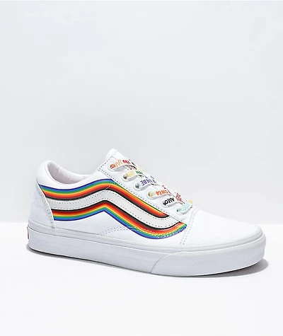 Vans Old Skool Pride White Skate Shoes