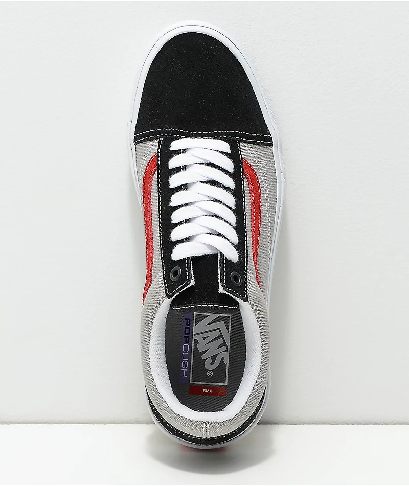 Vans Old Skool Pro BMX Black, Grey, & Red Shoes