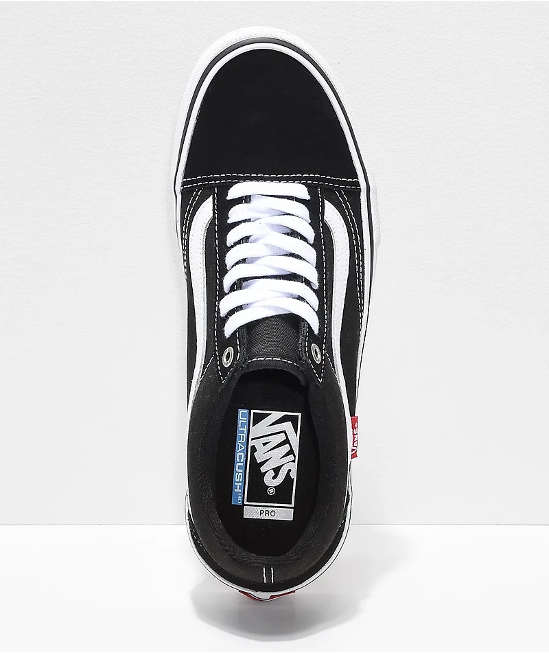 Vans Old Skool Pro Black & White Skate Shoes