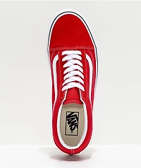 Vans Old Skool Racing Red & White Skate Shoes