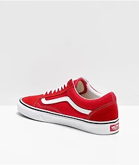 Vans Old Skool Racing Red & White Skate Shoes