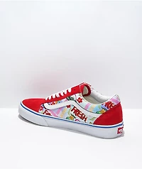Vans Old Skool Racing Red & White Skate Shoes